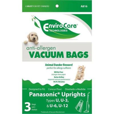 Panasonic / Carpet Pro Type U Hepa (PKG/3)