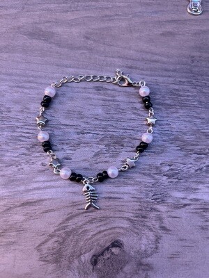 Black Star Pearl Fish Bracelet