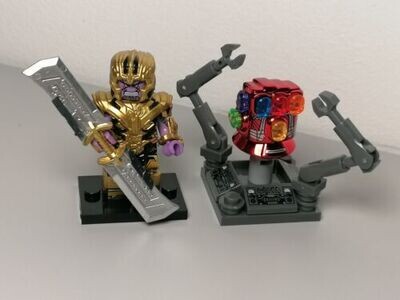 Thanos minifigure With Infinite Gauntlet
