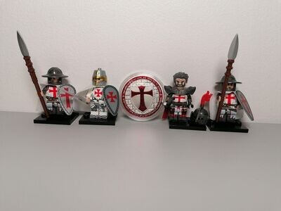 Medieval Templar minifigure with Coin