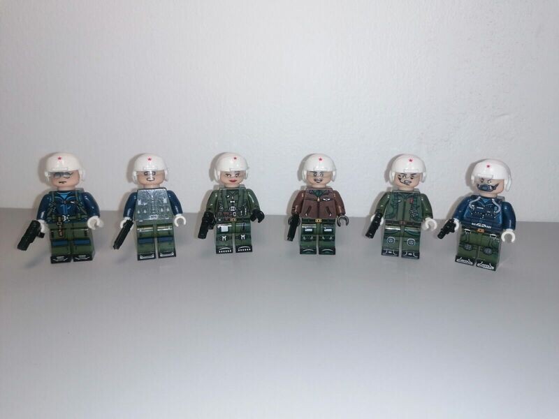 Military modern Russian Pilotes minifigure