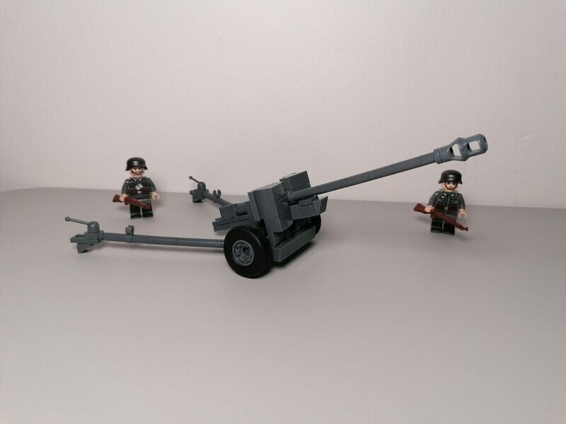 WW2 German PAK40 canon with minifigure