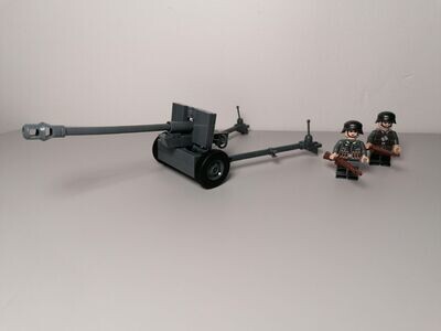 WW2 German PAK43 canon with minifigures