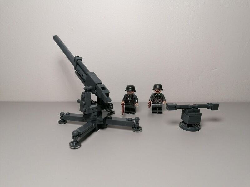 WW2 German Flak 88 canon with minifigure