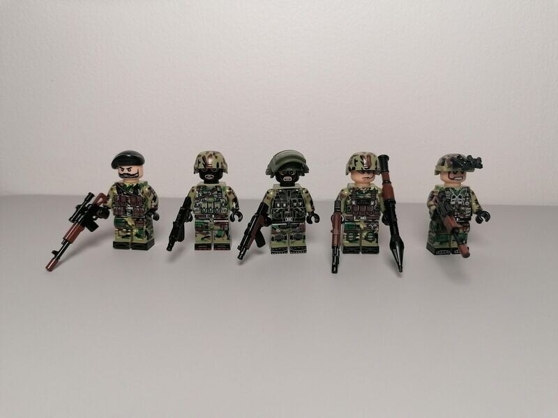 Russian soldier minifigure lot