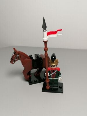 Napoleonic minifigure French Lancer with horse