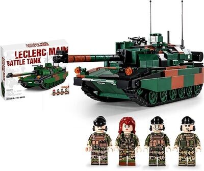 French MBT tank Leclerc with 4 minifigures