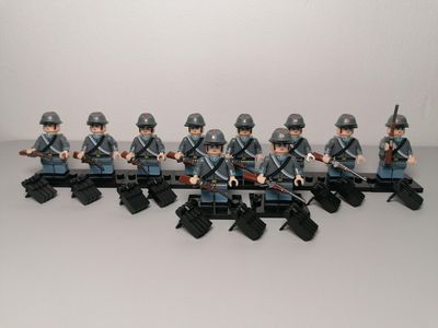Confederate soldier minifigure lot from civil war