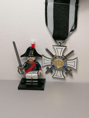 Napoleonic war Prussian General minifigure Gebhard Leberecht Von Blucher with Medal