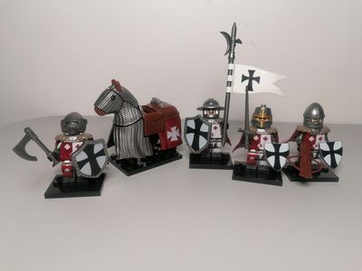 Medieval minifigure Pack For Castle Diorama Ibelin Faction