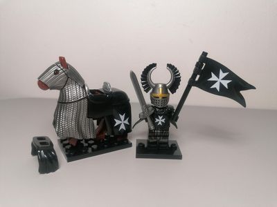 Medieval minifigure For Castle Diorama Knights Hospitaller Faction