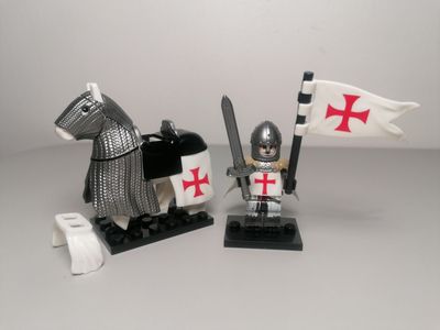 Medieval minifigure For Castle Diorama Templar Knights Faction
