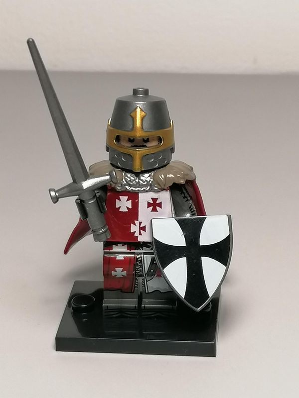 Medieval minifigure Fighter For Castle Diorama Ibelin Faction