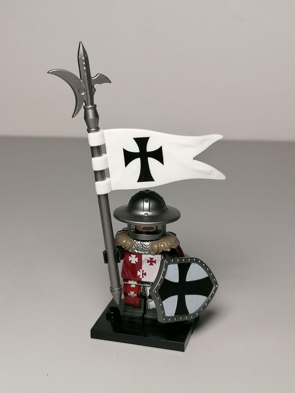 Medieval minifigure Fighter For Castle Diorama Ibelin Faction