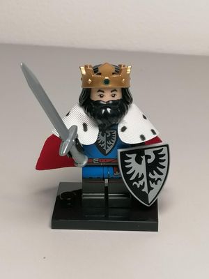 Medieval minifigure King For Castle Diorama Blacksmith Faction