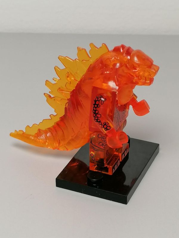 Godzilla minifigure horror movie