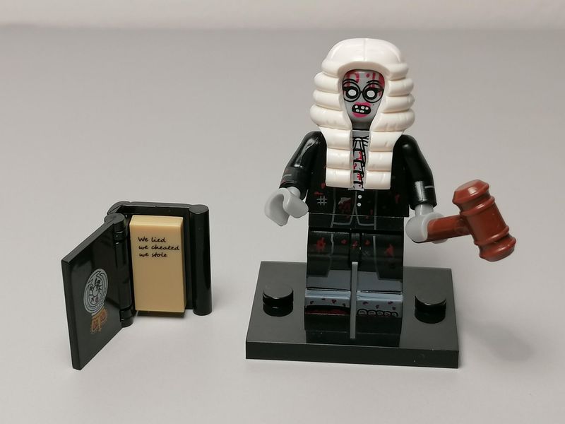 Judge zombie minifigure