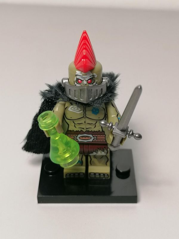 Orc soldier minifigure from Warcraft