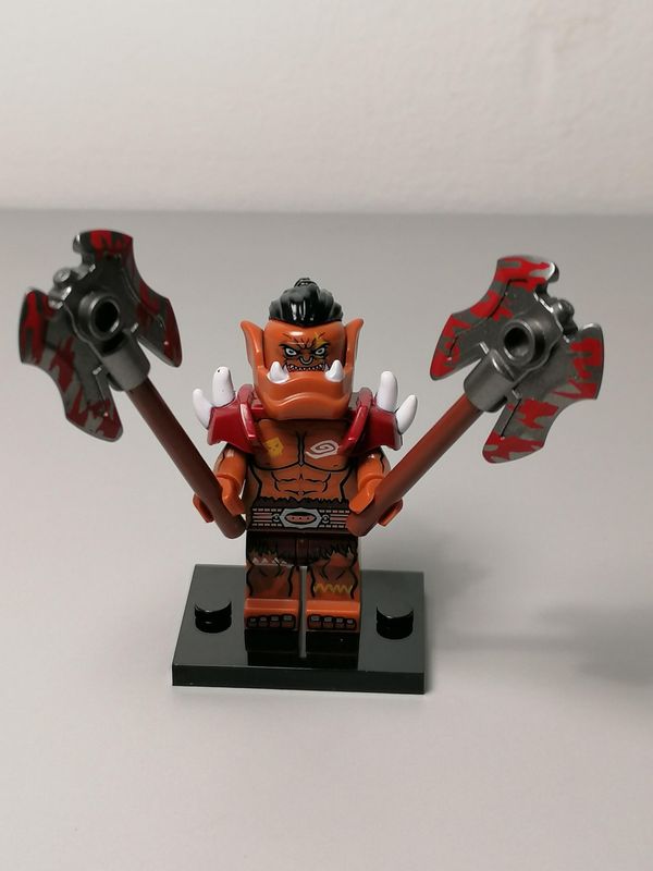 Orc soldier minifigure from Warcraft