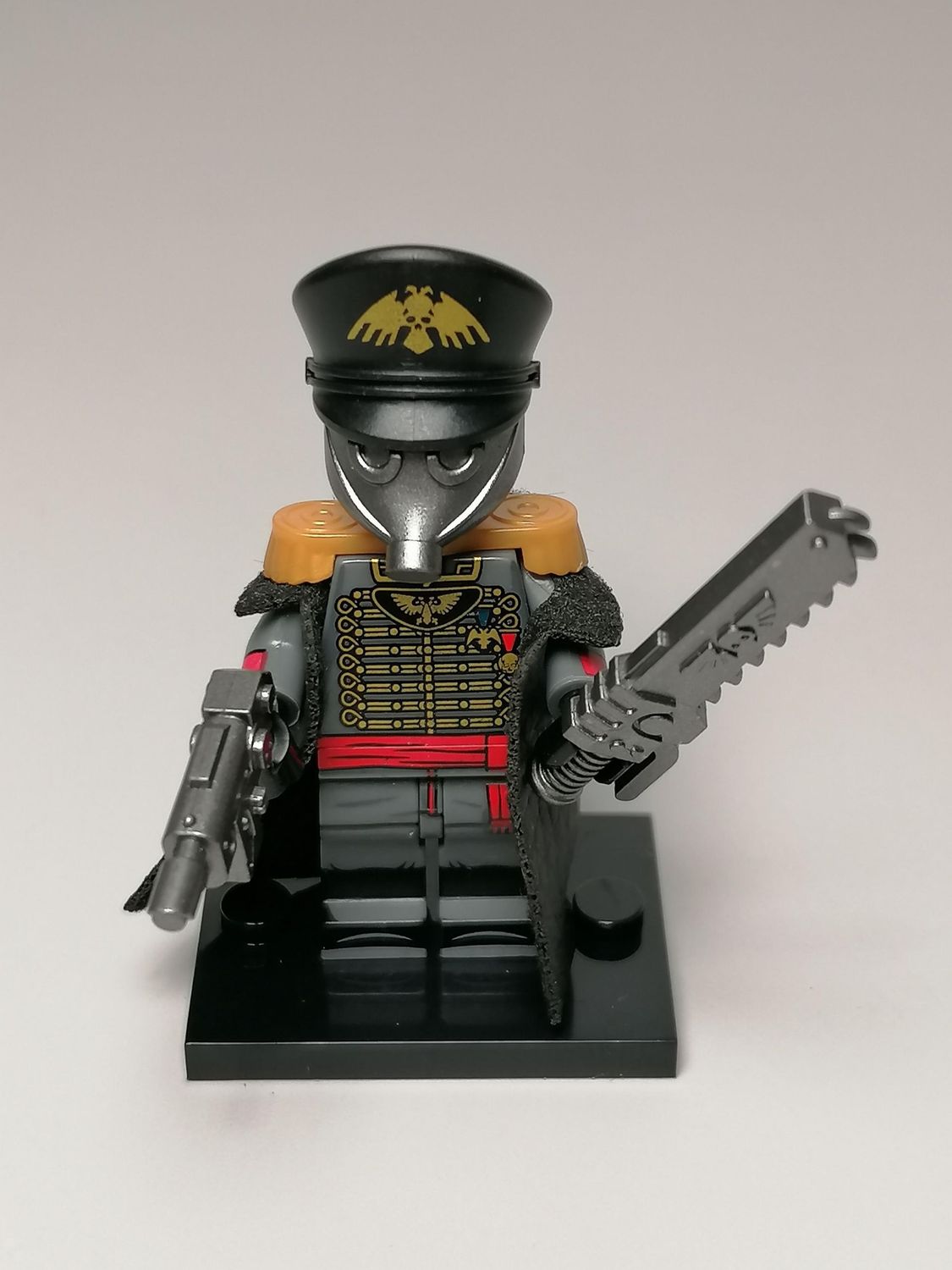 Commissar minifigure from Warhammer
