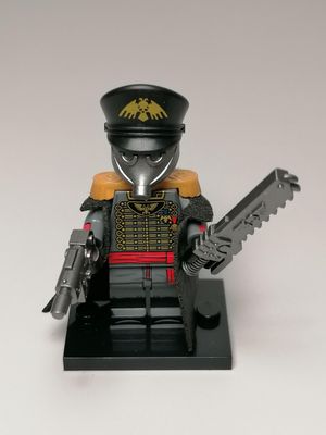 Commissar minifigure from Warhammer
