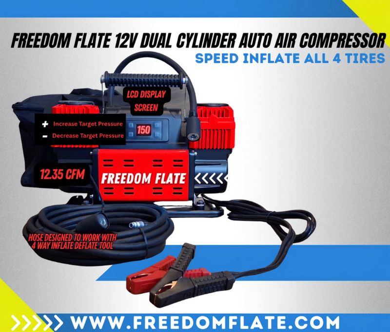 Freedom Flate Dual Auto Air Compressor