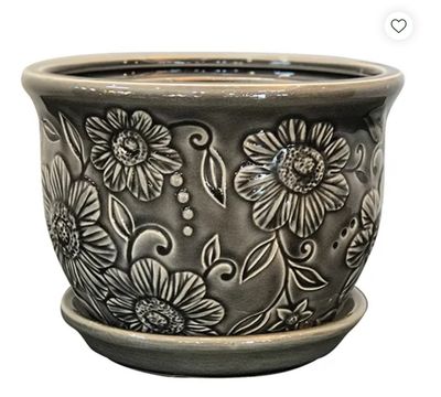 Wildflower Planter w/Saucer