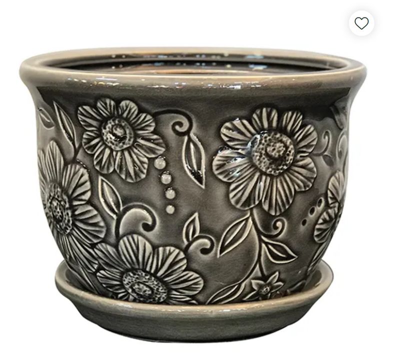 Wildflower Planter w/Saucer