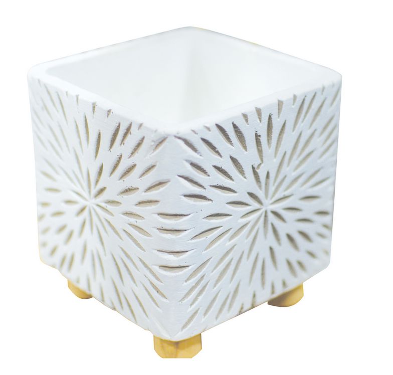 Concrete Dahlia Bloom Pot