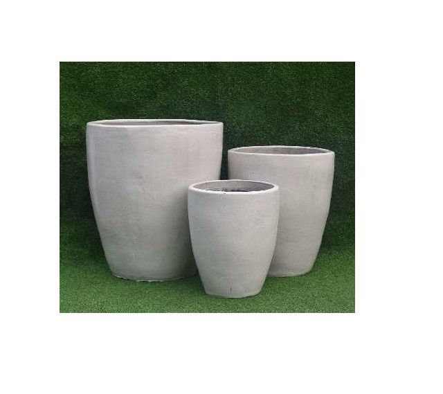 Iris (GT992) Ceramic Pot, Colour: WH001 White, Size: 12"x16"