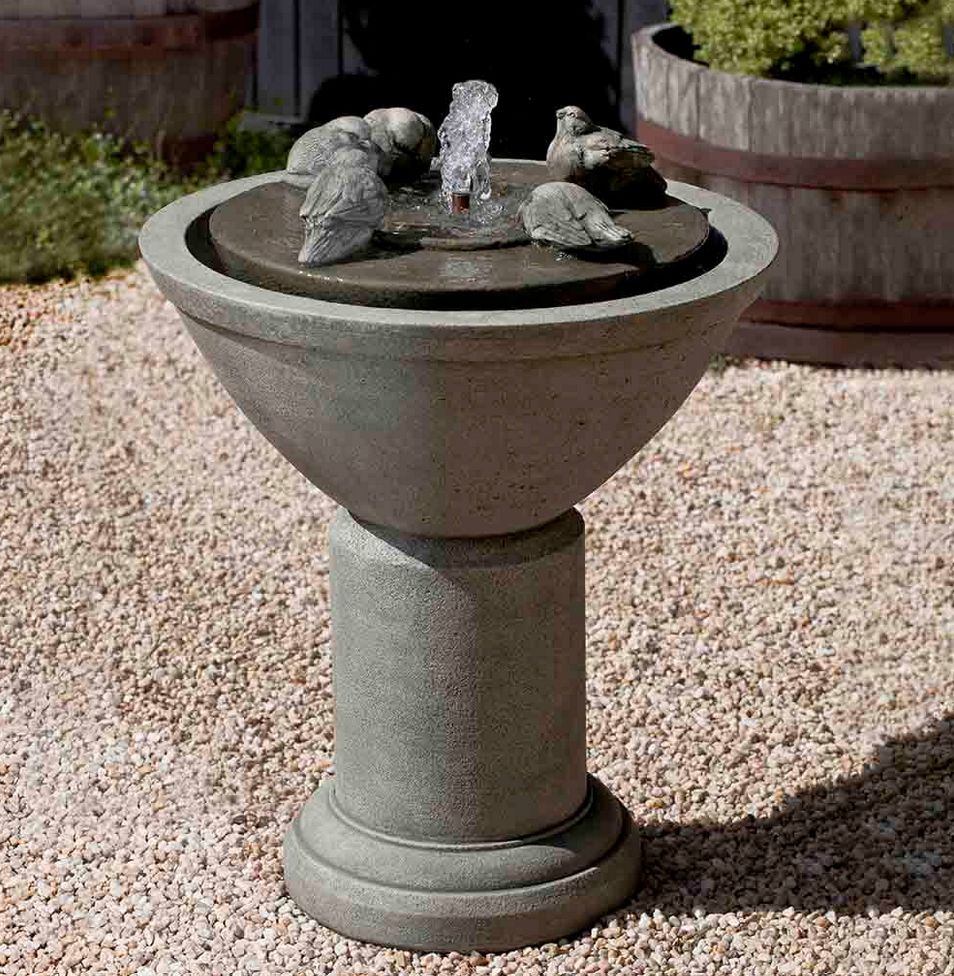 Passaros II Fountain, Colour: AS - Alpine Stone, Size: 24"x31"