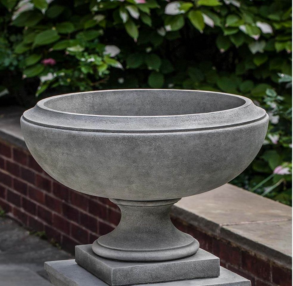 Jensen Urn, Colour: GS - Greystone, Size: SM  23" Diam. x 16"H