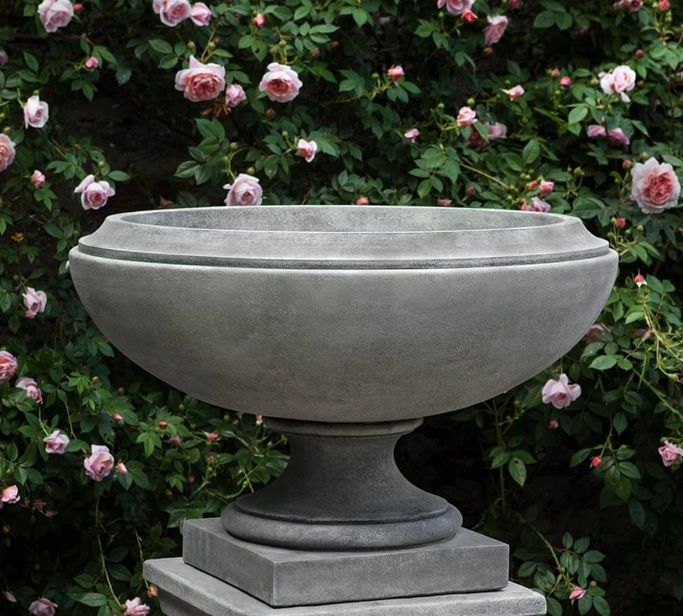Jensen Urn, Colour: GS - Greystone, Size: LG 30" Diam. x 20"H
