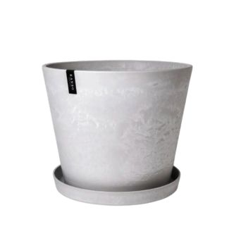 Kanso Composite Tapered Pot w/Saucer