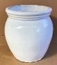 Olive Jar Glazed Planter, Colour: White, Size: 7.5" x 6.25"
