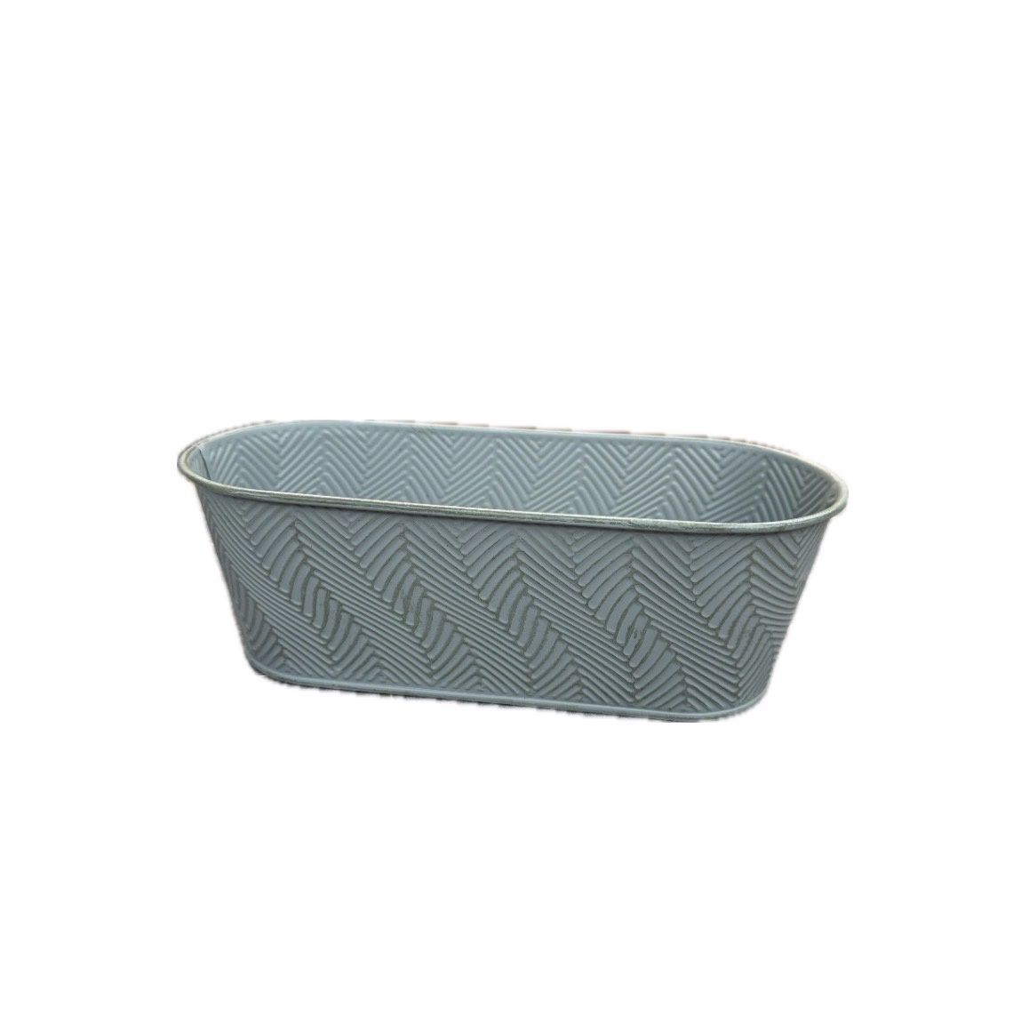 Painted Oval Tub Planter