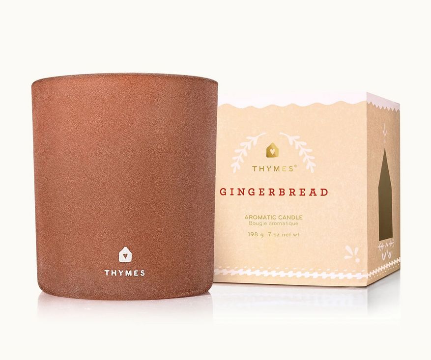 Gingerbread, Colour: Glass, Size: 7oz/198g, Variety: Candle