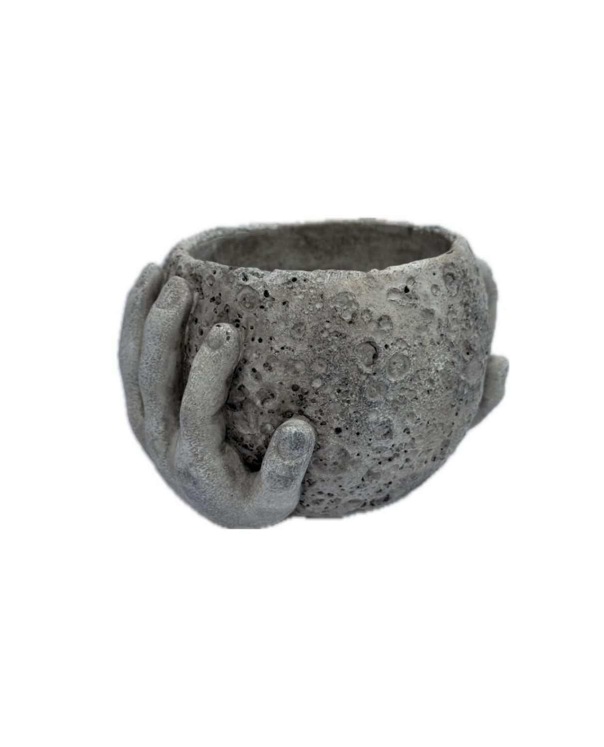 Moon in Hands Planter 7"Wx5"H