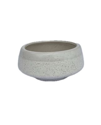 Low Ceramic Planter Dish, Beige