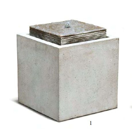 StoneLite Fountain - Cube, Size: 16"x17"
