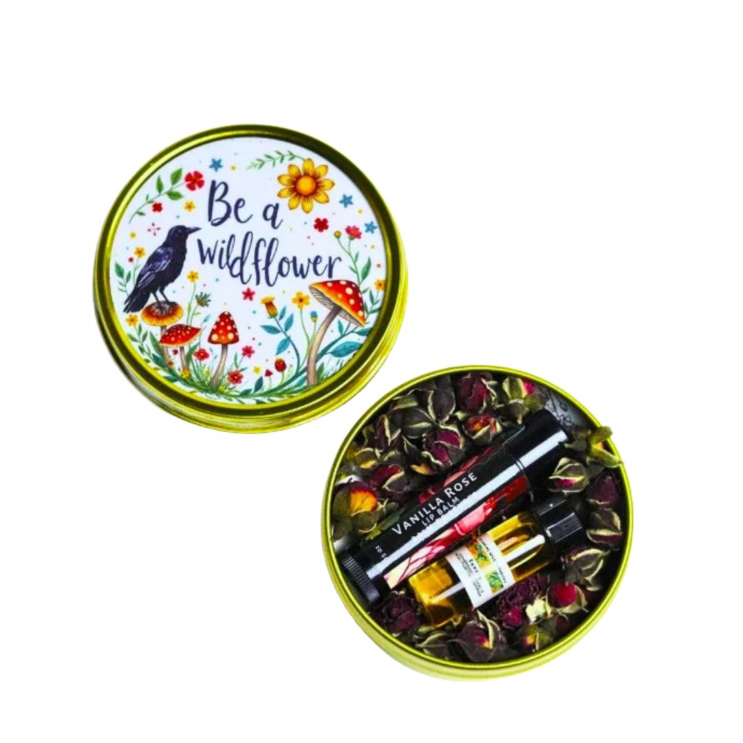 Be a Wildflower - Lip &amp; Oil Care Tin Set (4.8oz/136g)