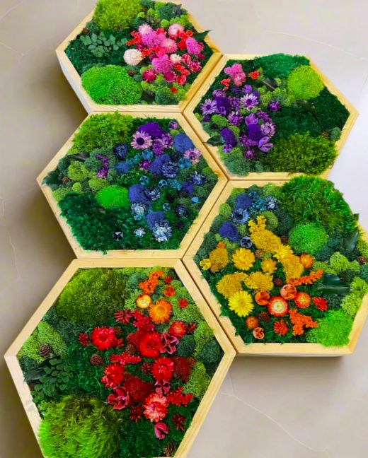 Moss Hexagon Wall Art Workshop