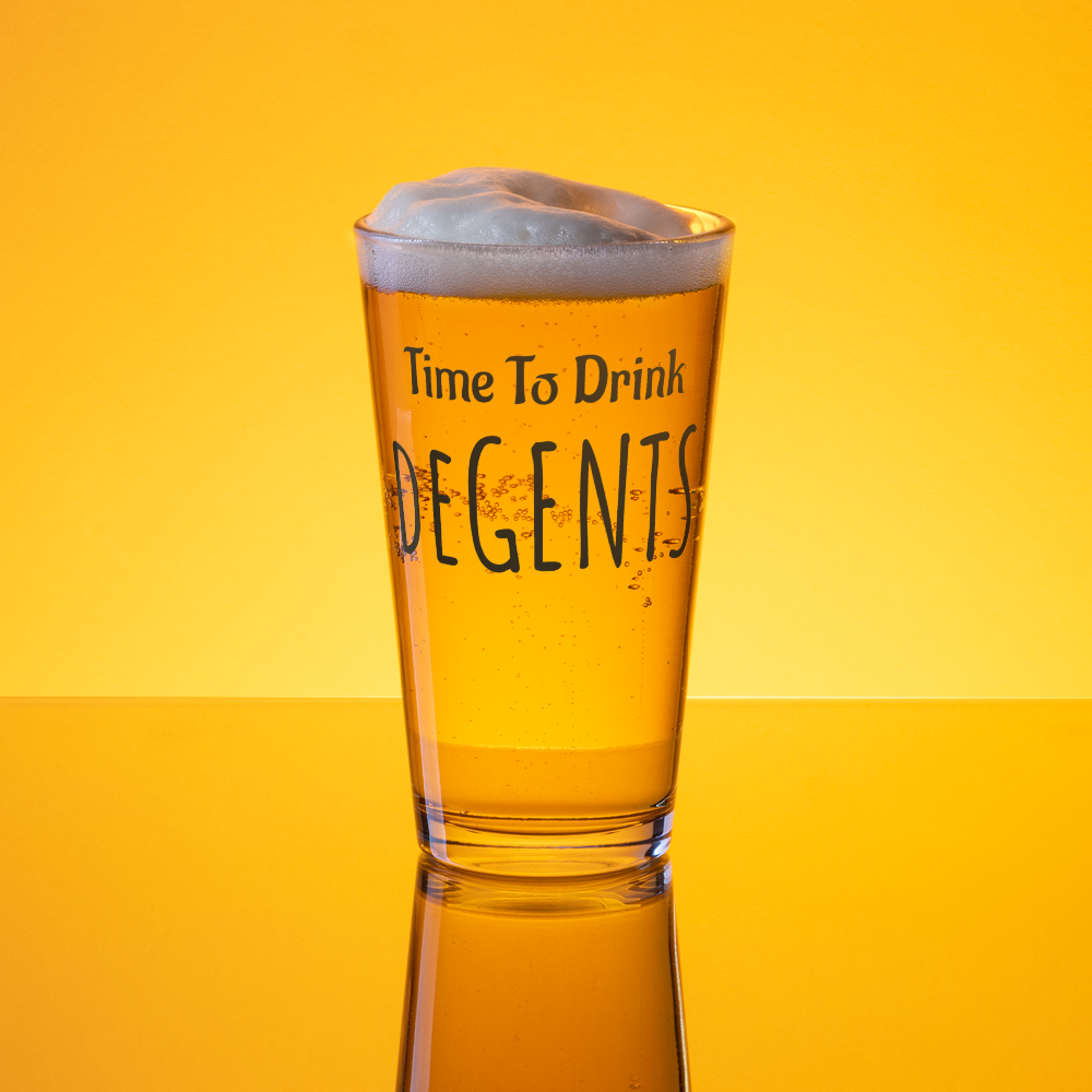 Time To Drink Beer Glass