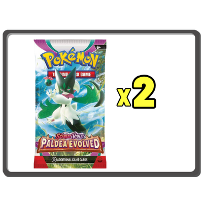 (2) Paldea Evolved Packs NO BULK