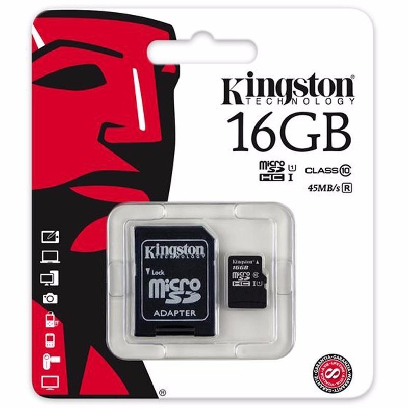 Memoria Microsd Sd 16gb Kingston