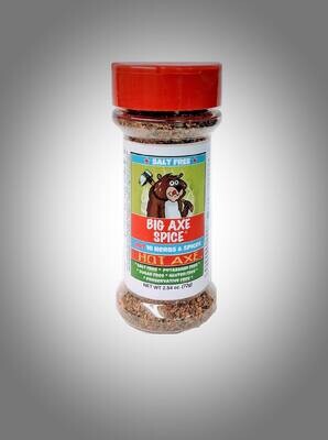 Small Spice Counter Size (MEDIUM HOT) HOT AXE All Purpose Salt-Free Seasoning 2.5 oz.
