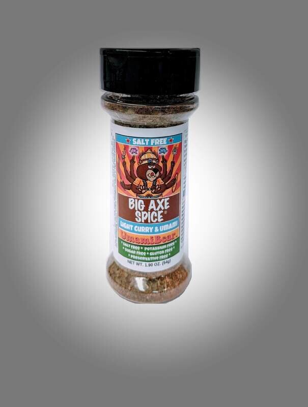 Small Spice Counter Size MILD UmamiBear Light Curry &amp; Umami Flavors Salt-Free Seasoning 1.9 oz.