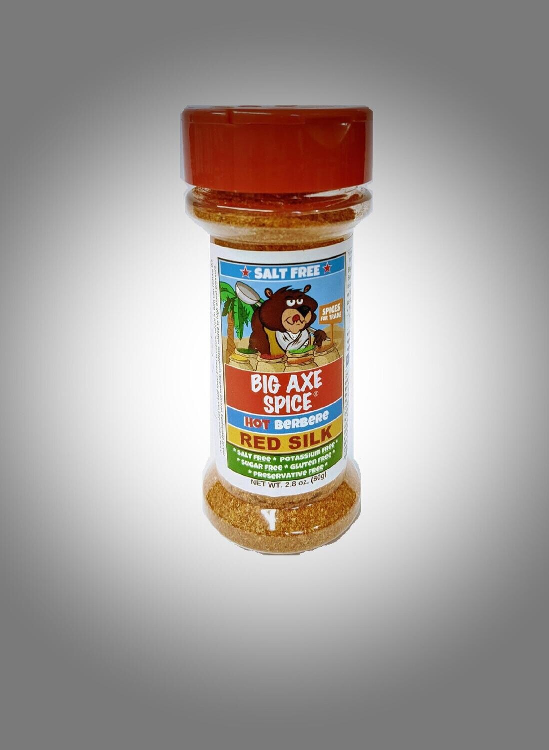 Small Spice Counter Size (MEDIUM HOT) Red Silk Berbere Salt-Free Seasoning 2.8 oz.
