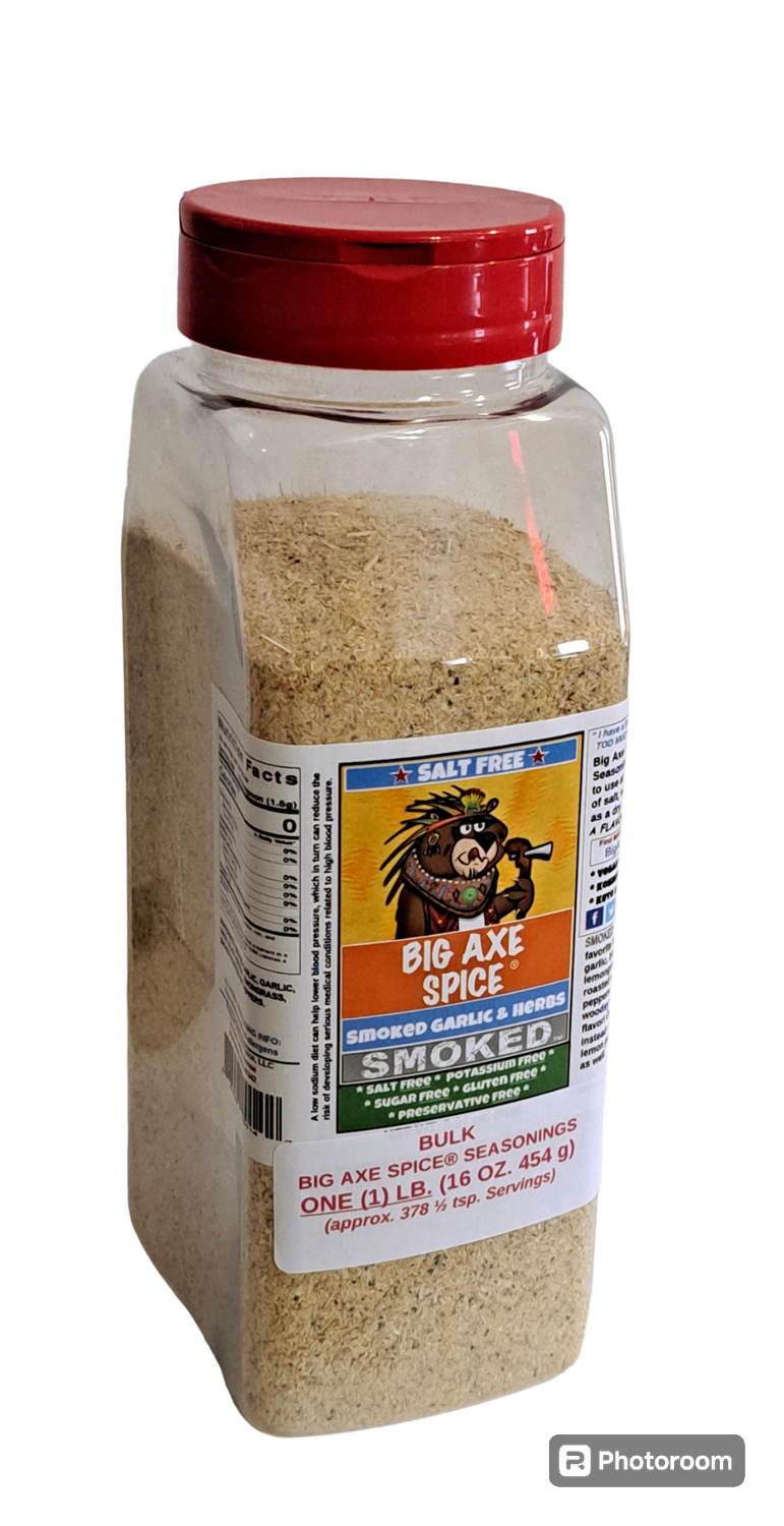Chef Size MILD Smoked Garlic &amp; Herbs Salt-Free Seasoning 16 oz.