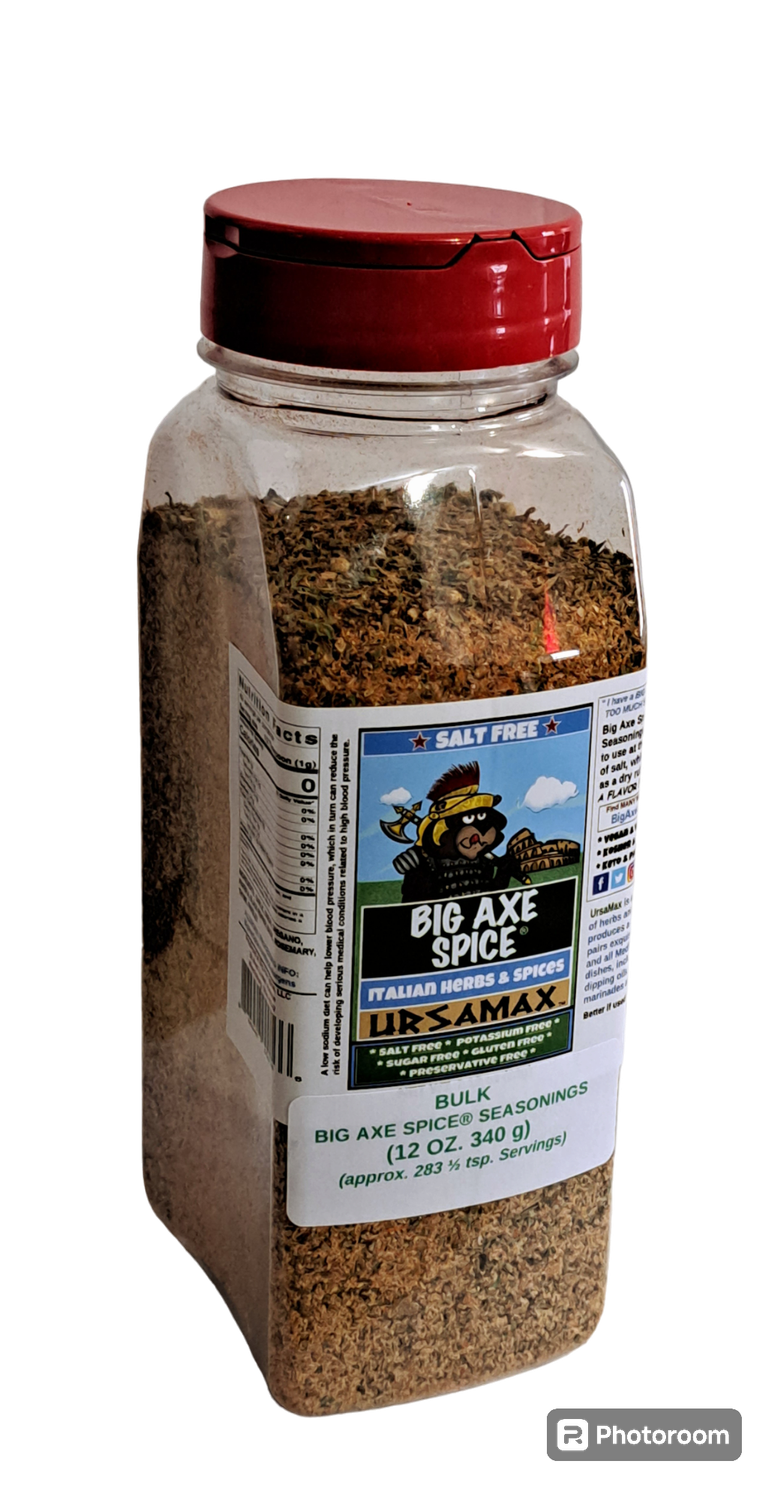 Chef Size MILD UrsaMax Italian Salt-Free Seasoning 12 oz.
